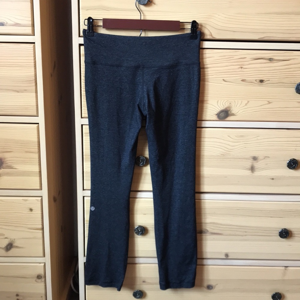 LULULEMON Wunder Under *Straight Leg Vintage Bow/Dip Front Luon 7/8 Pant - Picture 4 of 5
